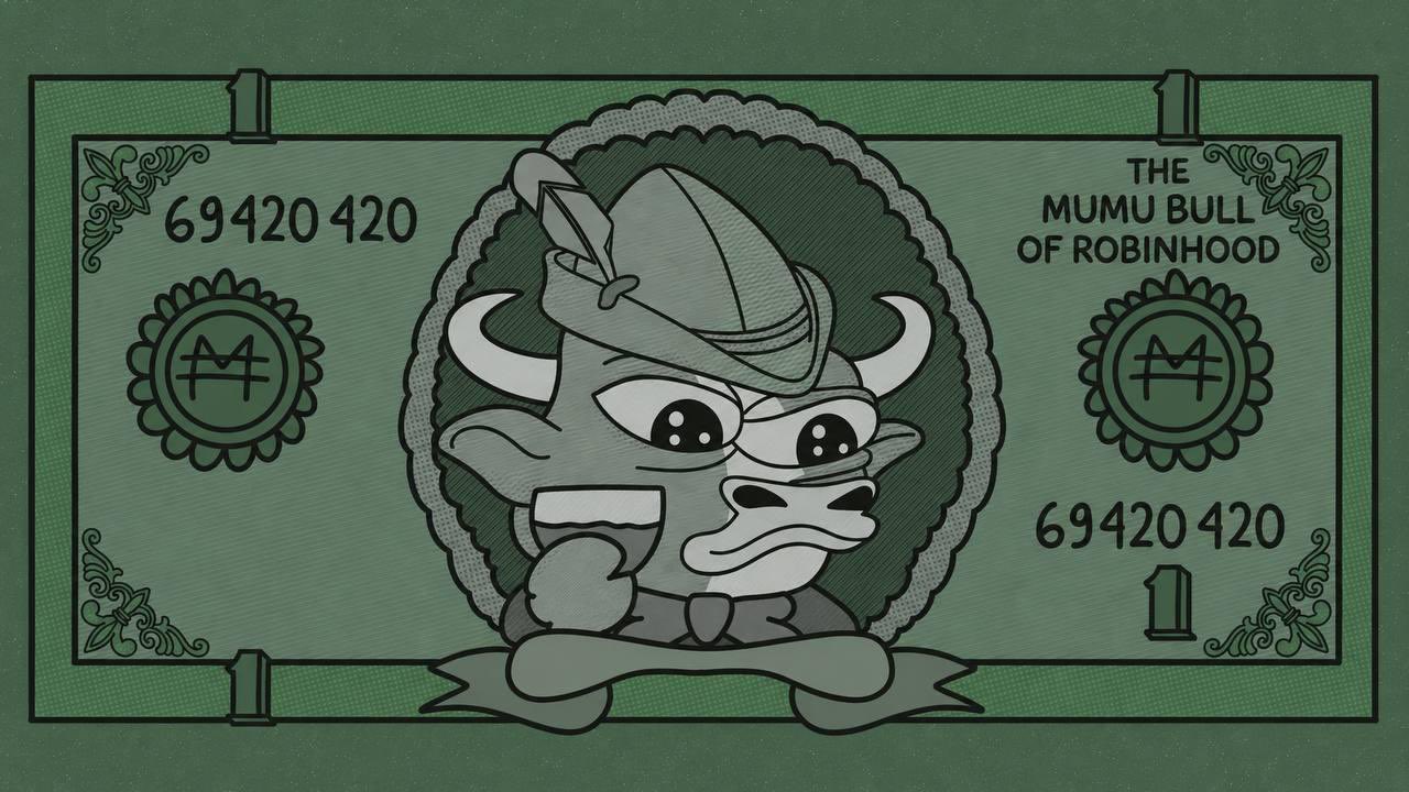 The Mumu Bull of Robinhood banknote